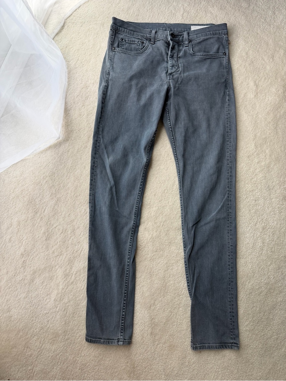 rag & bone Standard Issue Slim Leg Jeans in Washed Gray